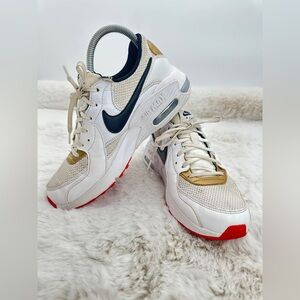 Nike Air Max Excee Shoes Women's 8 White Black Red CD5432-118 Sneaker